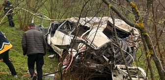 Ordu'da minibüsün şarampole devrildiği kazada 2 kişi yaralandı