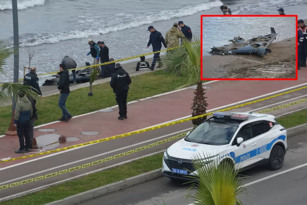 Ordu'da sahile vuran insansız hava aracı parçası, İran yapımı kamikaze çıktı