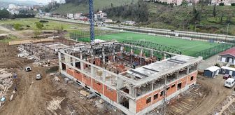 Ordu'da spor kompleksinin inşası devam ediyor