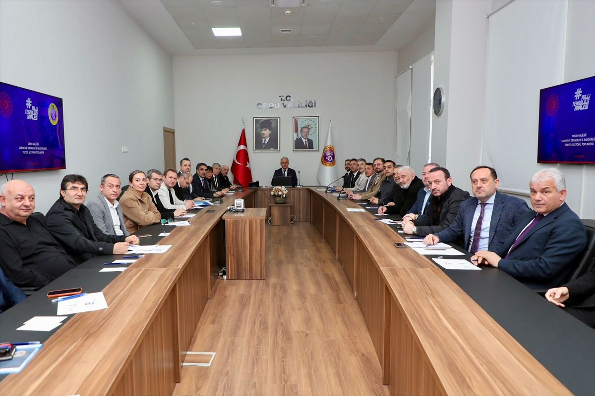 Ordu'da Tekstil Sektörü Değerlendirme Toplantısı yapıldı