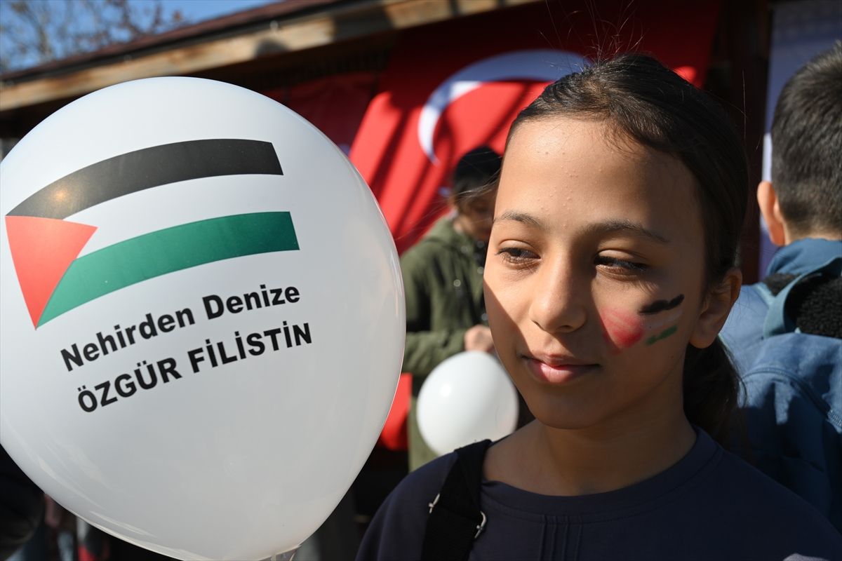 Osmaniye'de Filistin'e destek için etkinlik yapıldı