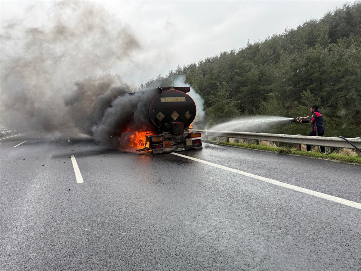 Osmaniye'de tankerde çıkan yangın söndürüldü