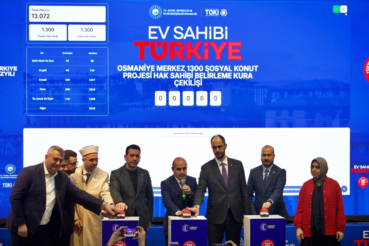 Osmaniye'de 2990 Konut Kura Töreni