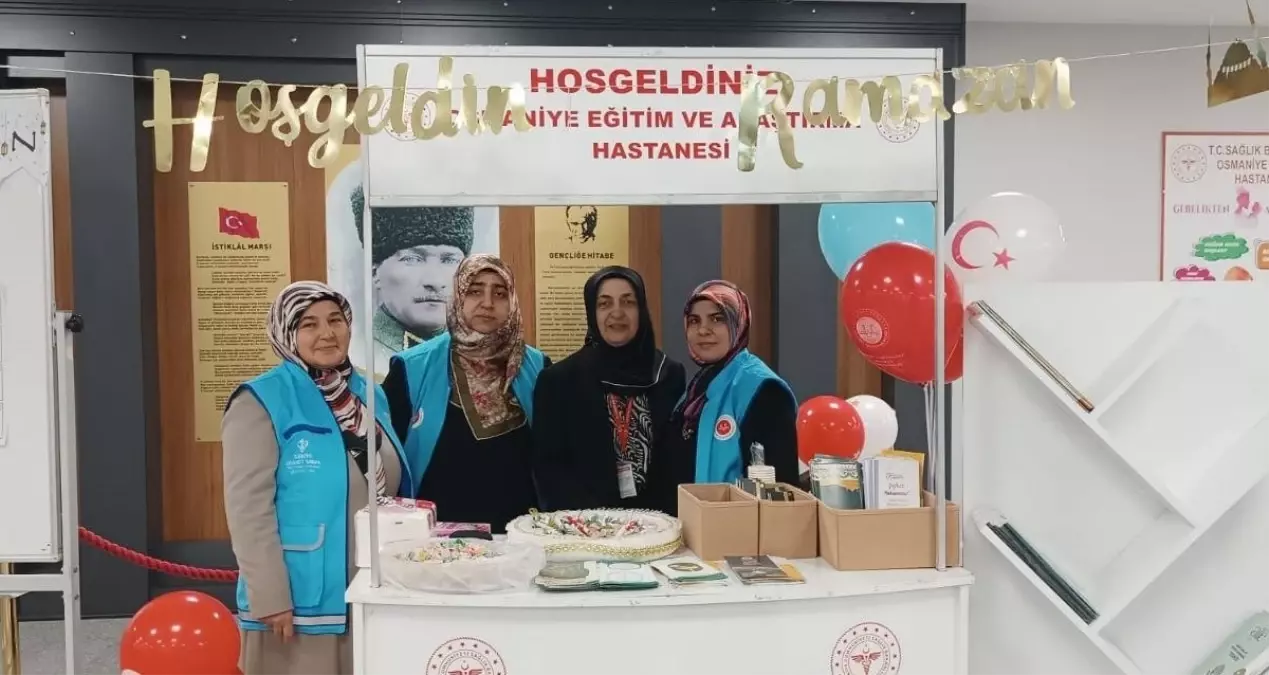 Osmaniye Eğitim ve Araştırma Hastanesi'nde ramazan dolayısıyla stant açıldı
