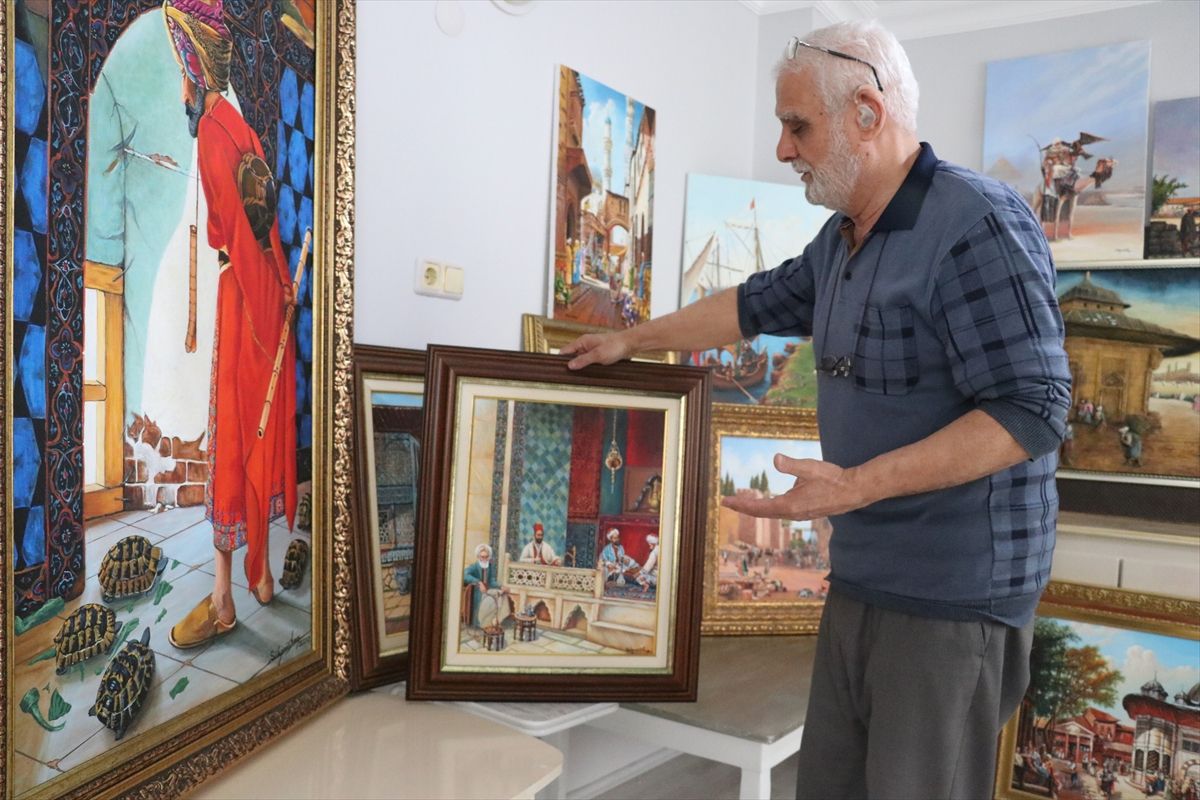 Renklerin büyülü dünyasına ömrünü adadı