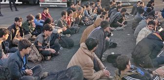 Rize'de tır dorsesinde 57 düzensiz göçmen yakalandı