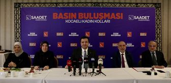 Saadet Partisi Genel Başkanı Arıkan, Kocaeli'de gazetecilerle buluştu Açıklaması