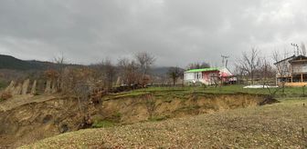 Sakarya'da heyelan meydana geldi