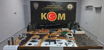 Sakarya'da silah yapımında kullanılan 1566 malzeme ele geçirildi