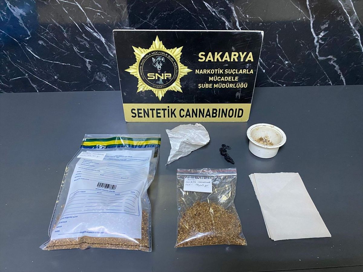Sakarya'da uyuşturucu operasyonlarında 1 zanlı tutuklandı