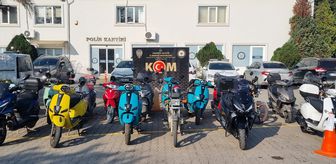 Sakarya merkezli 19 ilde usulsüz satılan 658 motosiklet ele geçirildi
