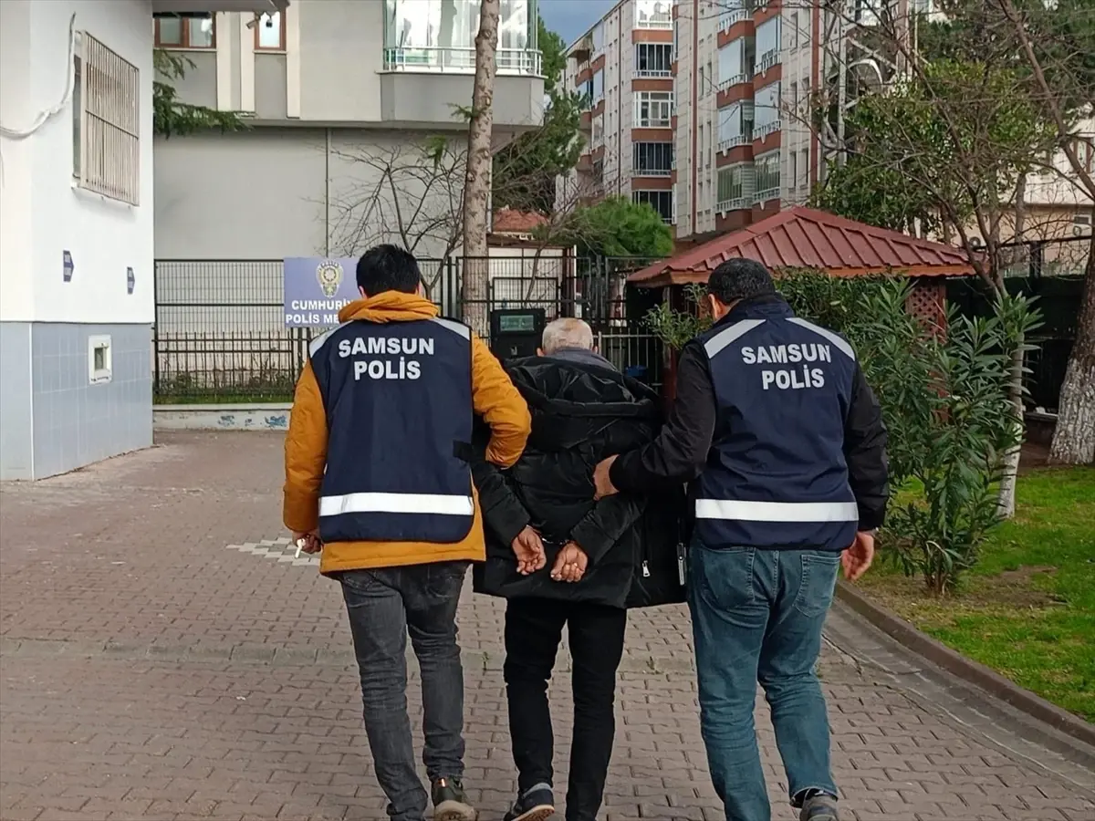 Samsun'da 35 yıl 7 ay hapis cezası bulunan firari hükümlü yakalandı