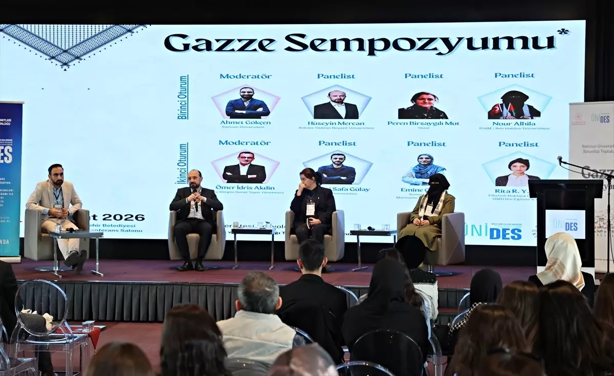 Samsun'da "Gazze Sempozyumu" düzenlendi