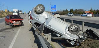 Samsun'da iki otomobilin çarpıştığı kazada 3 kişi yaralandı