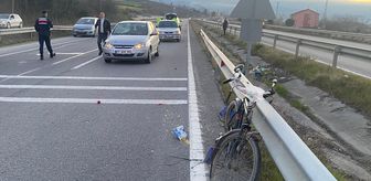 Samsun'da otomobilin çarptığı bisikletin sürücüsü hayatını kaybetti