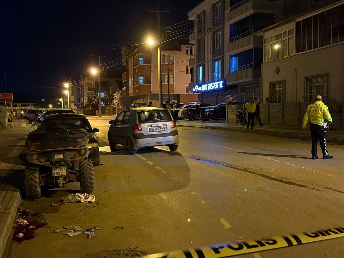 Samsun'da otomobille çarpışan motosikletin sürücüsü yaralandı