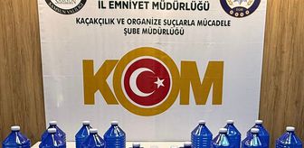 Samsun'da sahte içki operasyonunda 1 şüpheli yakalandı