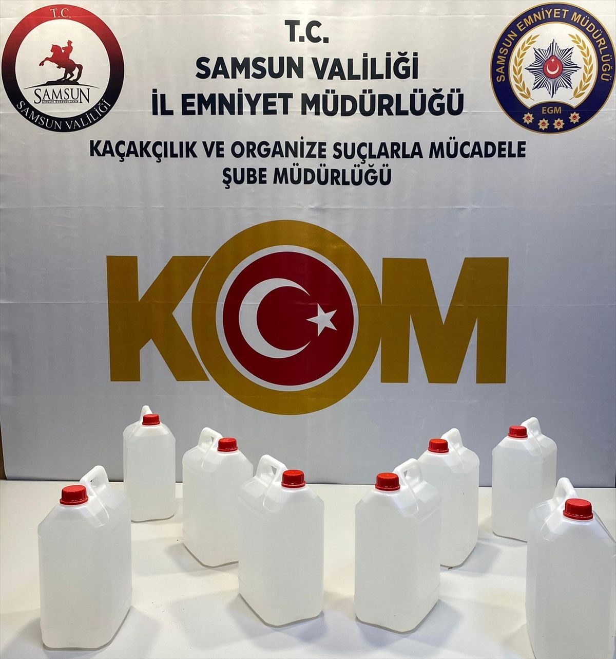 Samsun'da sahte içki operasyonunda 1 zanlı yakalandı