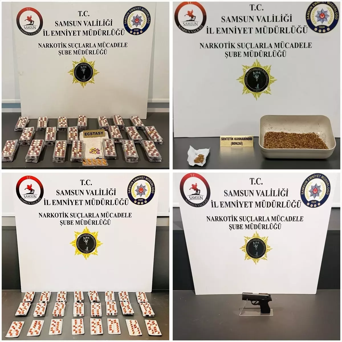 Samsun'da uyuşturucu operasyonlarında 8 zanlı yakalandı