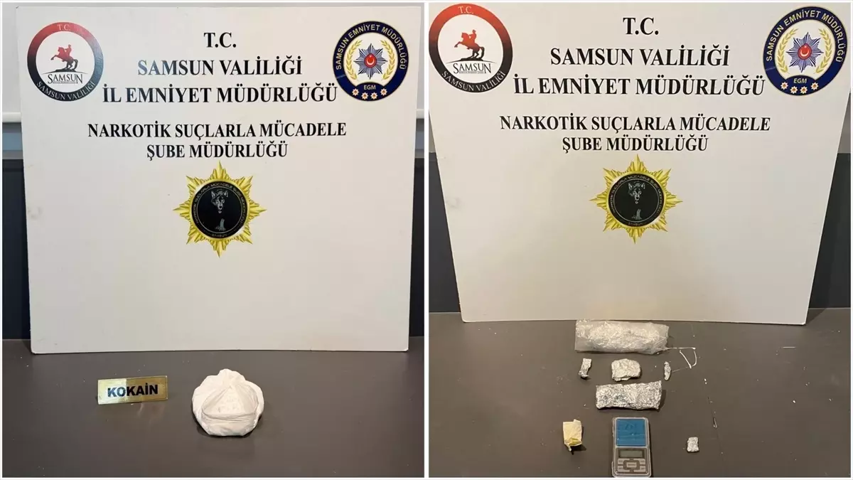 Samsun'da uyuşturucu operasyonunda 2 zanlı yakalandı