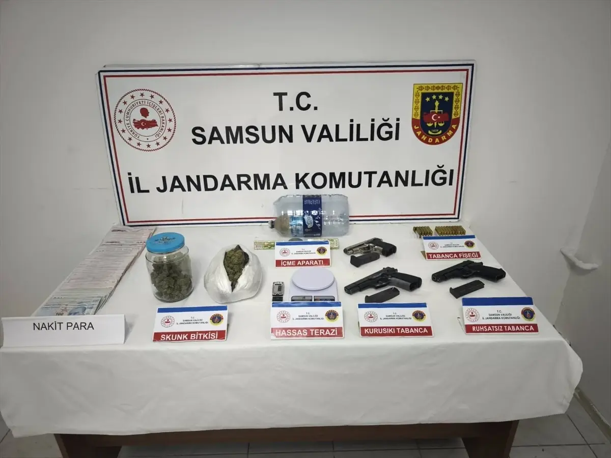 Samsun'da uyuşturucu operasyonunda yakalanan zanlı tutuklandı