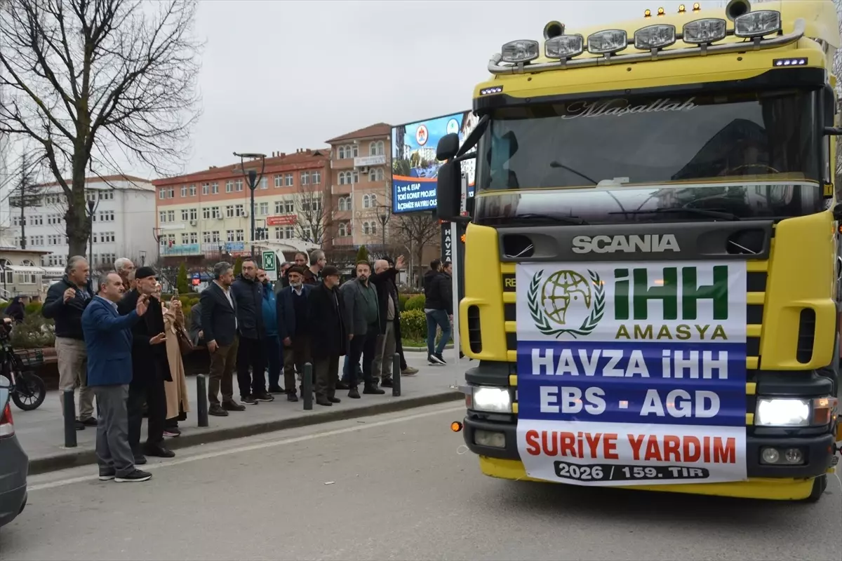 Samsun'dan Suriye'ye 520 çuval un gönderildi