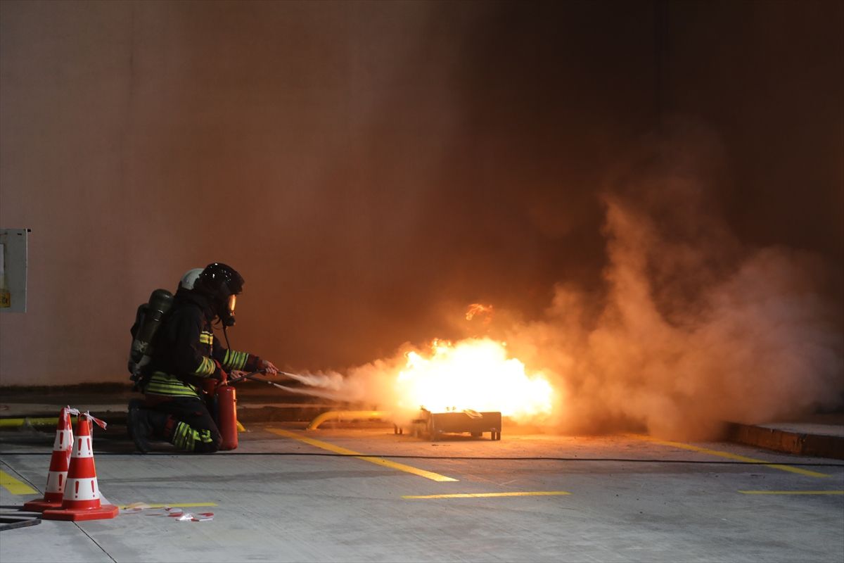 Samsun Şehir Hastanesinde KBRN tatbikatı yapıldı