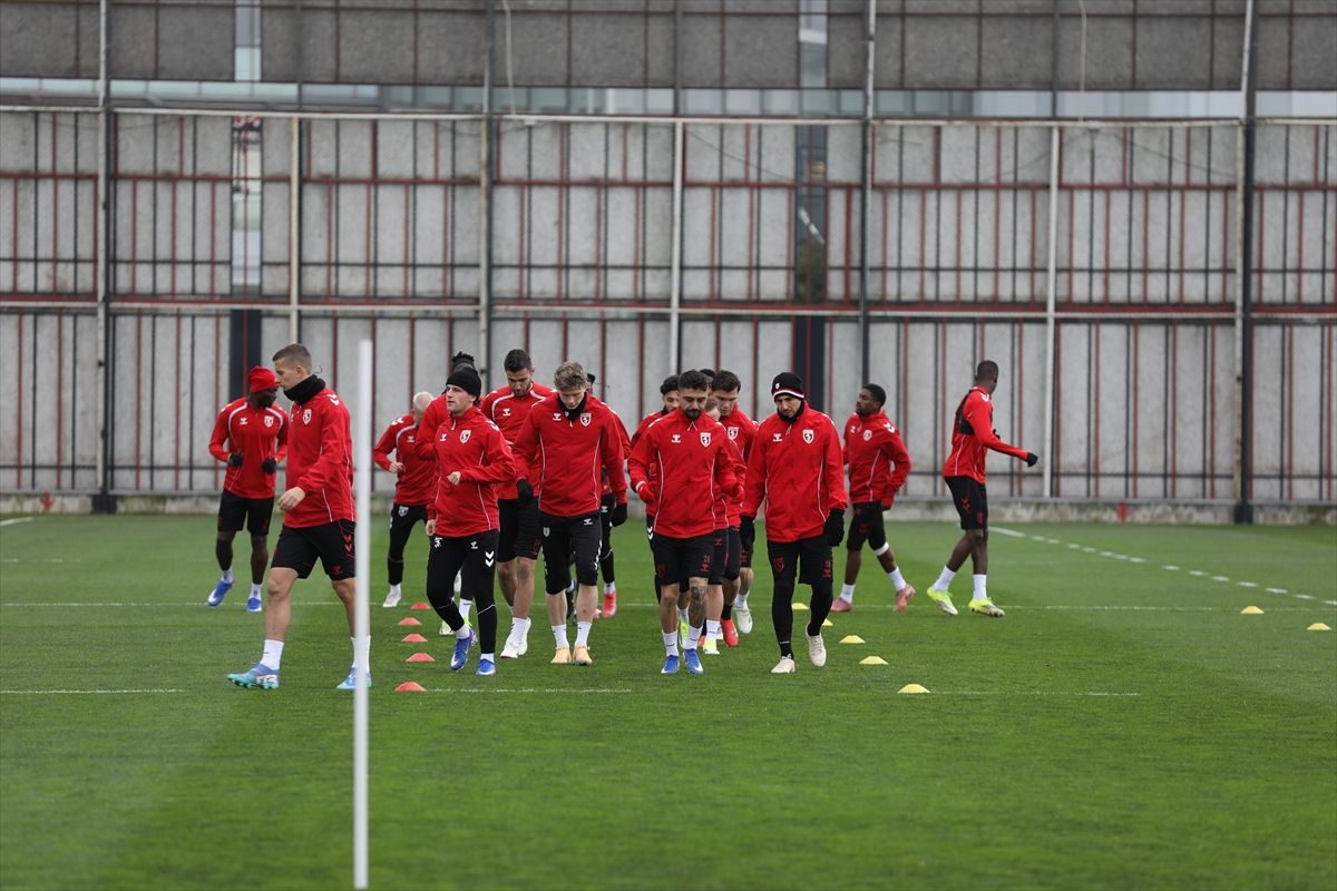 Samsunspor, Shkendija maçının hazırlıklarını tamamladı