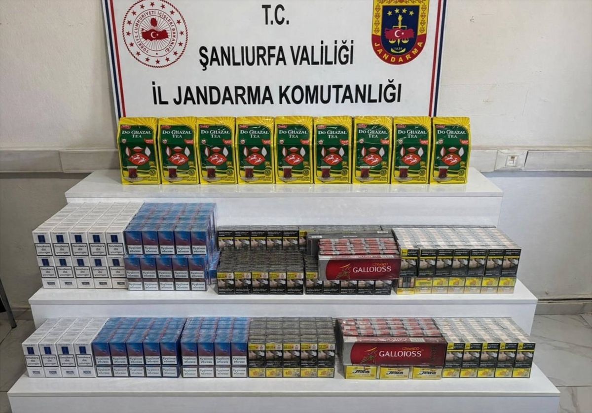 Şanlıurfa'da kaçakçılık operasyonu