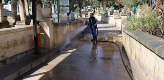 Şanlıurfa'da mezarlıklarda bayram düzenlemesi