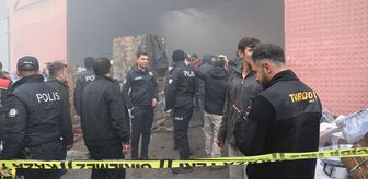 Şanlıurfa'da otomotiv deposunda çıkan yangın söndürüldü