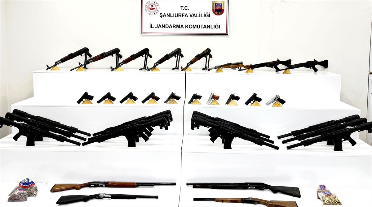 Şanlıurfa'da silah kaçakçılığı operasyonunda 8 şüpheli yakalandı