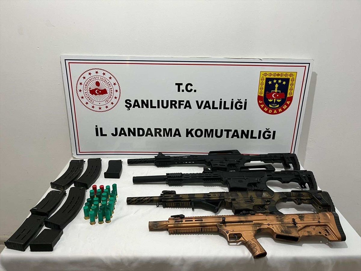 Şanlıurfa'da silah kaçakçılığı operasyonunda 3 şüpheli yakalandı