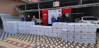 Şanlıurfa'daki ihtiyaç sahibi 150 aileye gıda kolisi desteği