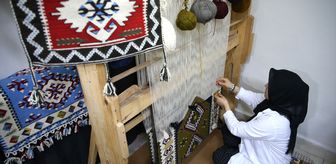Sarız kilimini yaşatmak için 38 yıldır tezgah başında