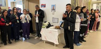 Serik Devlet Hastanesi'nde hayatını kaybeden tıbbi sekreter için tören düzenlendi