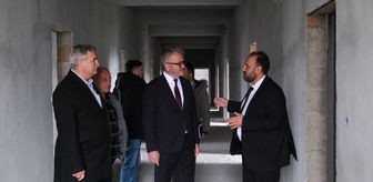 Seydişehir Belediye Başkanı Ustaoğlu, Kur'an kursu inşaatında incelemede bulundu