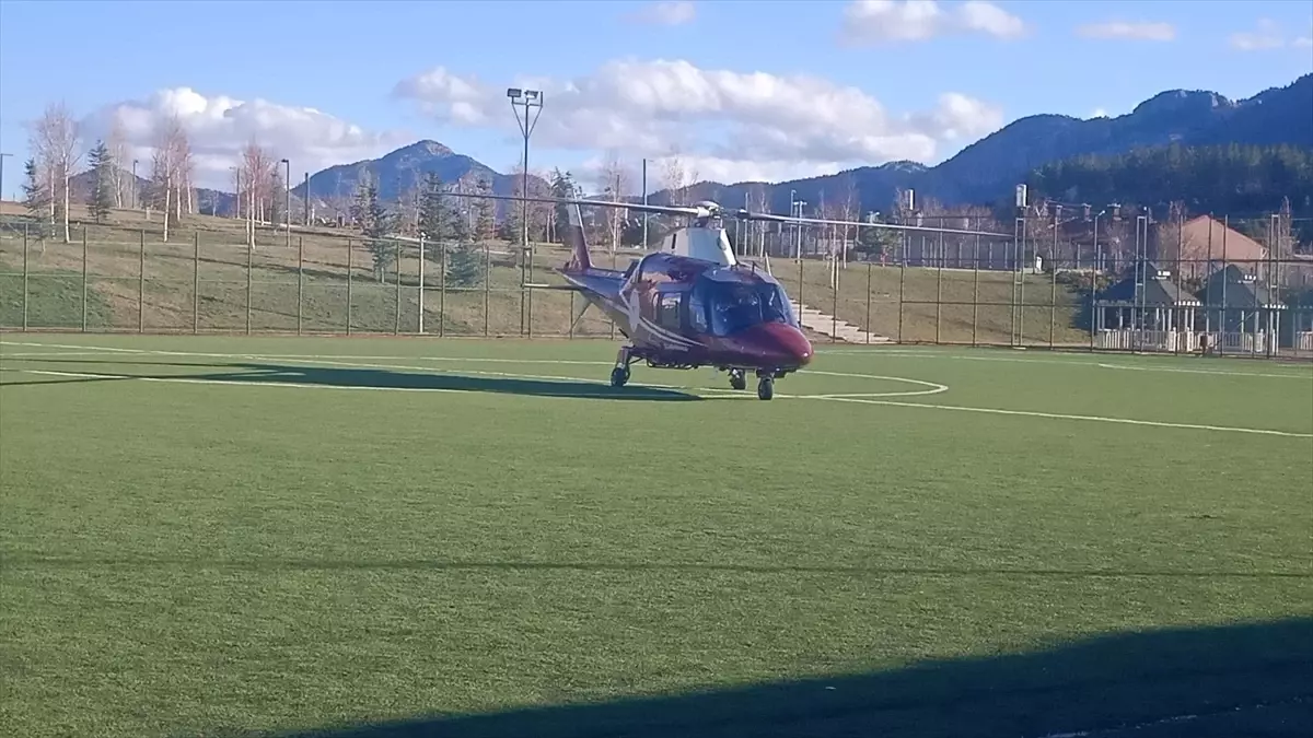 Seydişehir'de hava ambulansı kalp krizi geçiren hasta için havalandı