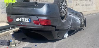 Seydişehir'de otomobilin takla attığı kazada 4 kişi yaralandı