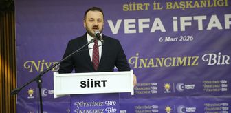 Siirt'te AK Parti'den 'Vefa İftarı' programı