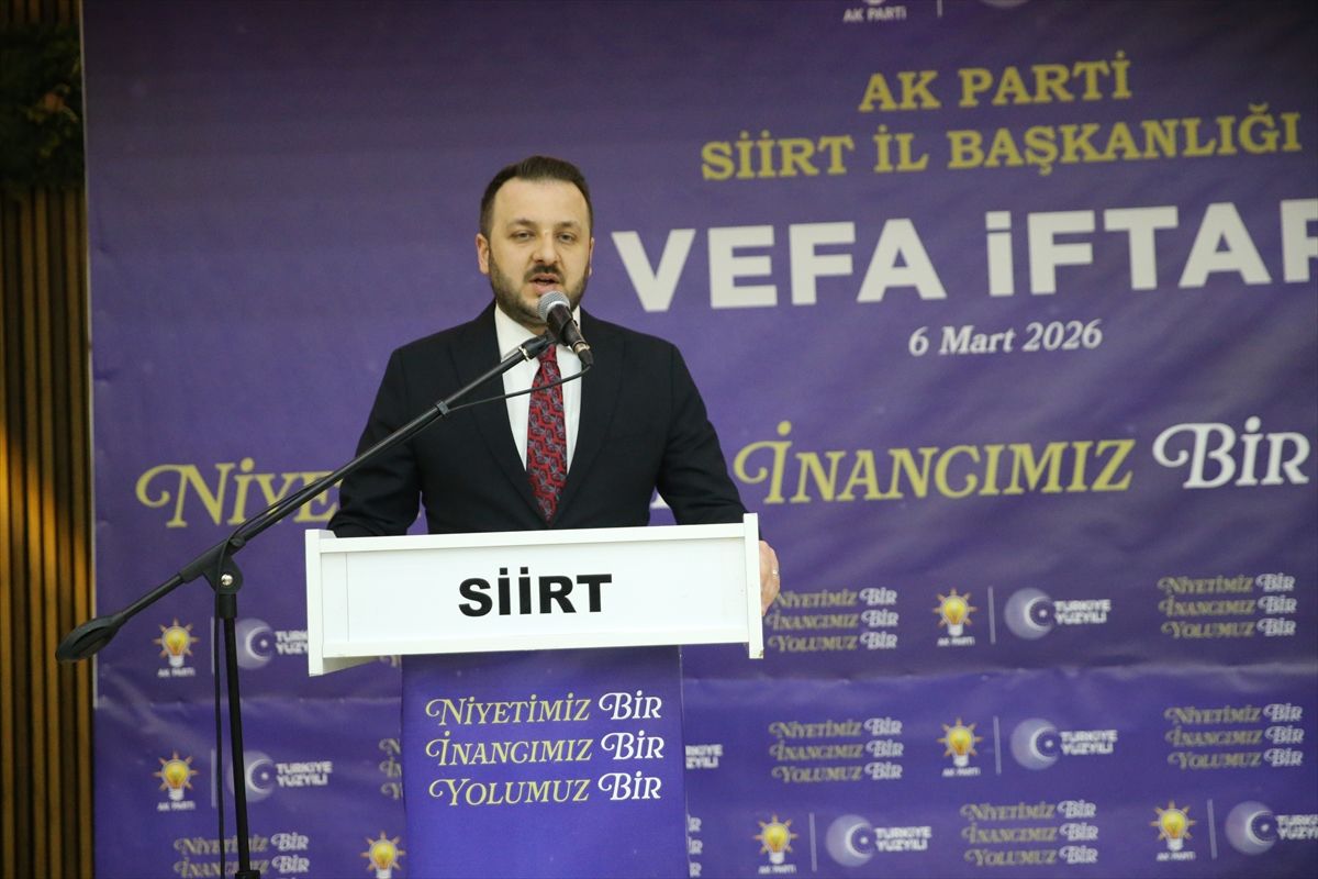Siirt'te AK Parti'den 'Vefa İftarı' programı