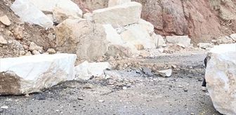 Siirt'te heyelan nedeniyle kapanan köy yolları ulaşıma açıldı