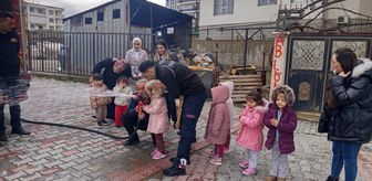 Siirt'te itfaiyeden kreş öğrencilerine yönelik yangın eğitim