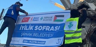 Şırnak Belediyesi Gazze'de her gün 1000 kişiye iftar veriyor