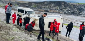 Şırnak'ta devrilen minibüsteki 9 kişi yaralandı
