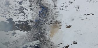 Şırnak'ta üzerine çığ düşen tırın sürücüsü ağır yaralandı