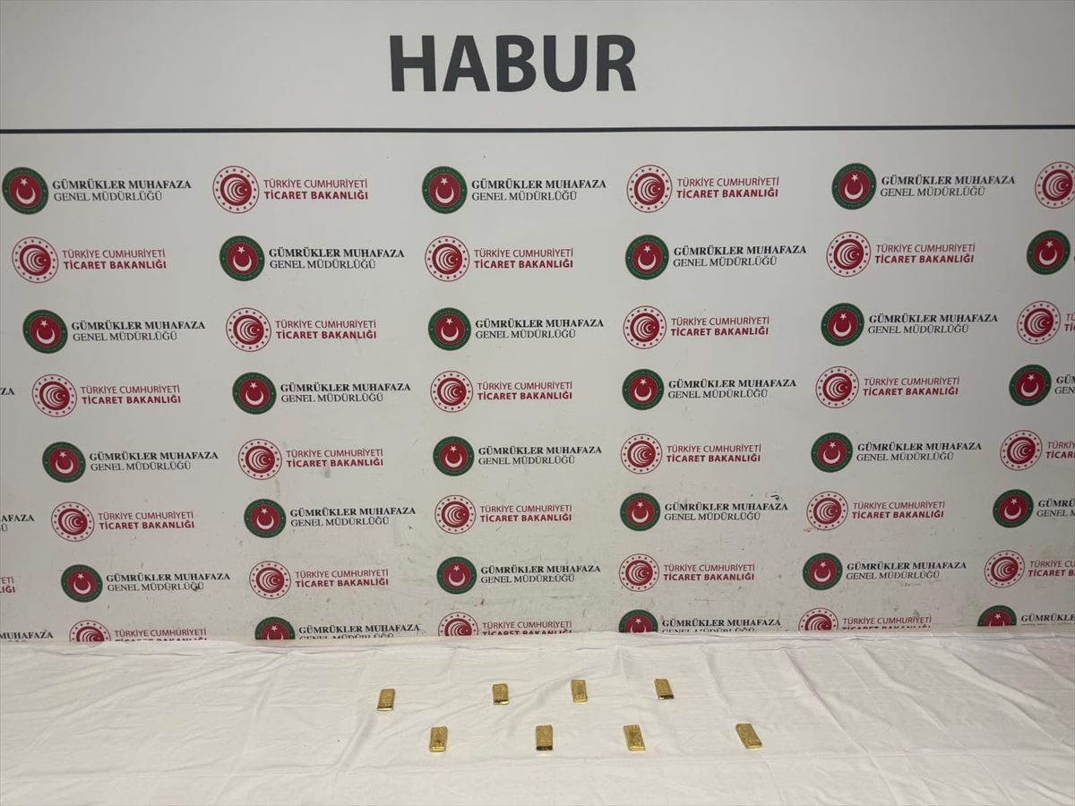 Şırnak'ta yurda kaçak olarak sokulmak istenen 1 kilo 998 gram altın ele geçirildi
