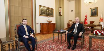 TBMM Başkanı Kurtulmuş, Adalet Bakanı Gürlek'i kabul etti