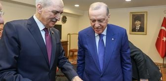 TBMM Başkanı Kurtulmuş, Cumhurbaşkanı Erdoğan'a, Sırrı Süreyya Önder'le çekilen bir fotoğrafını takdim etti