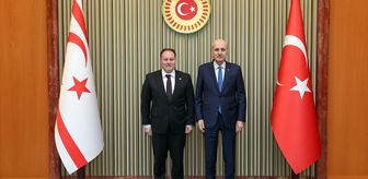 TBMM Başkanı Kurtulmuş, KKTC Cumhuriyet Meclisi Başkanı Öztürkler ile görüştü